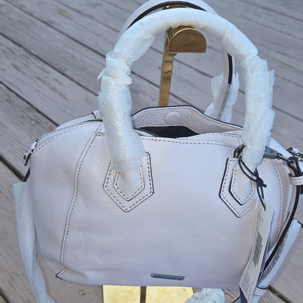Rebecca Minkoff NWT Micro Perry Leather crossbody satchel in Pale Lilac MSRP$295